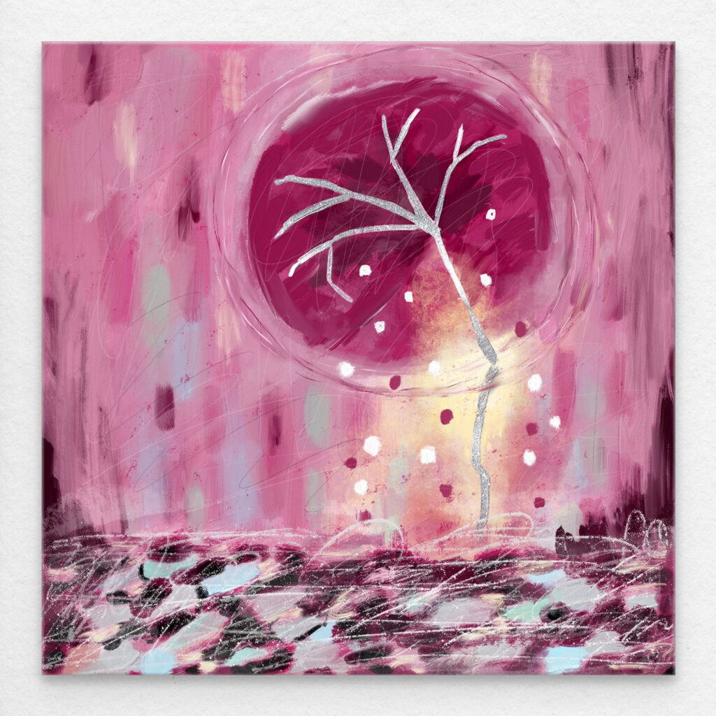 A whole image of Pink Wabi Sabi.