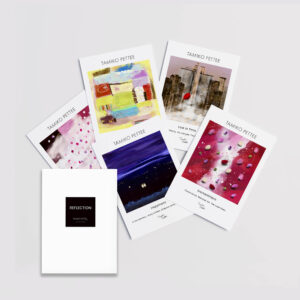 Postcard collection - Reflection. The five postcards images with a box.